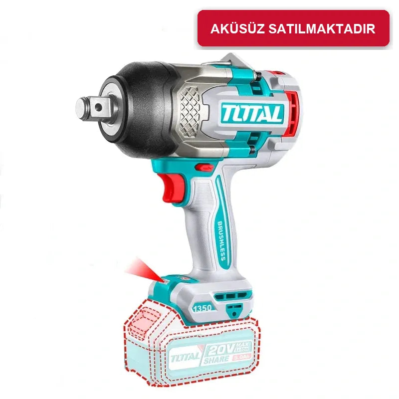 Total TIWLI201751 akülü somun sökme sıkma 1750 Nm