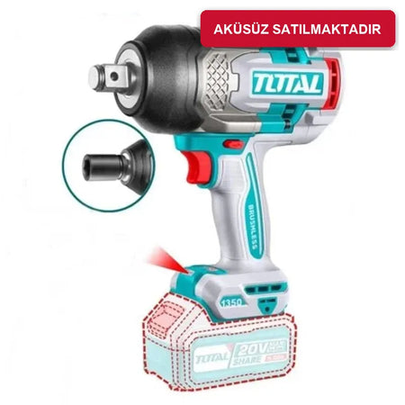 Total TIWLI201351 solo akülü somun sıkma 1/2 inç