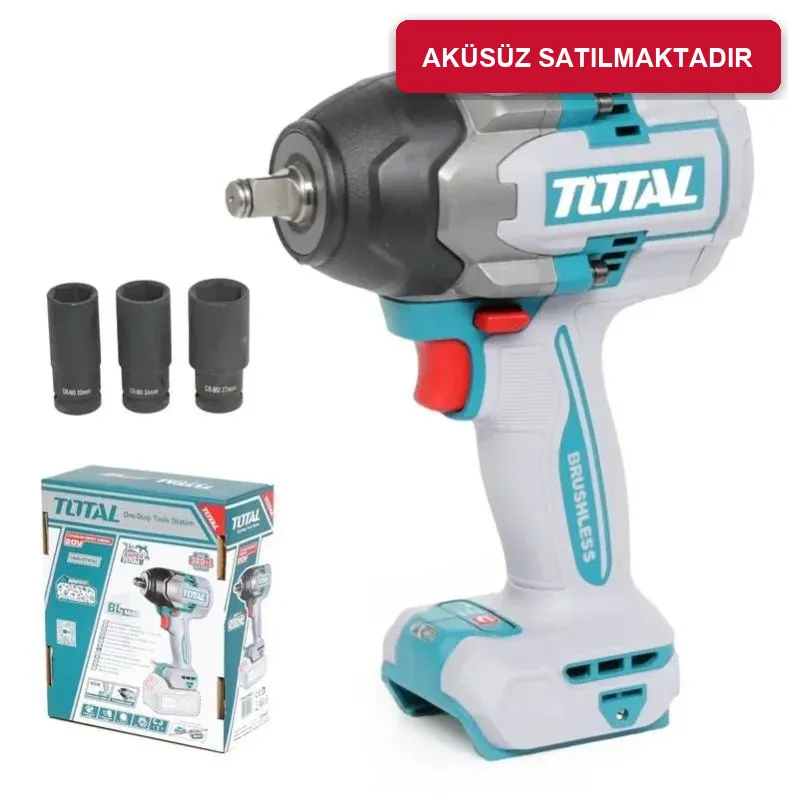 Total TIWLI20851 solo darbeli akülü somun sıkma sökme 1000 Nm