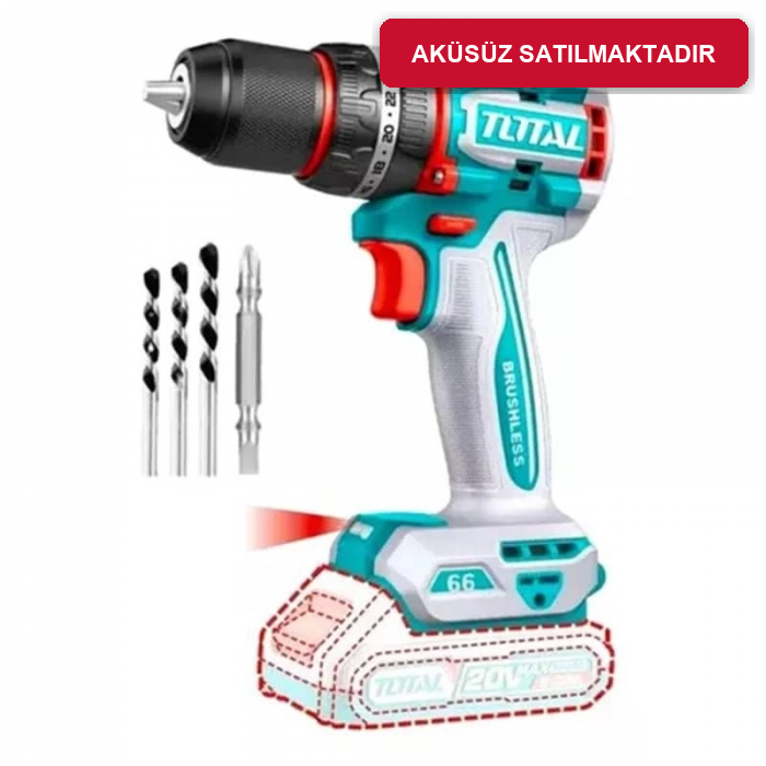 Total TIDLI206681 20V 66Nm Solo Akülü Darbeli Matkap
