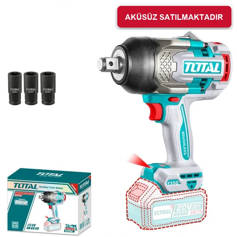 Akülü somun sökme Total TIWLI201751 1750 Nm