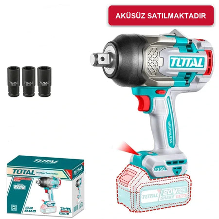 Akülü somun sökme Total TIWLI201751 1750 Nm