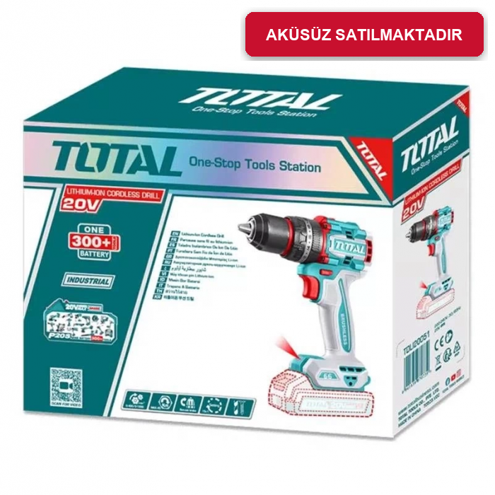Total TIDLI206681 20V 66Nm Solo Akülü Darbeli Matkap