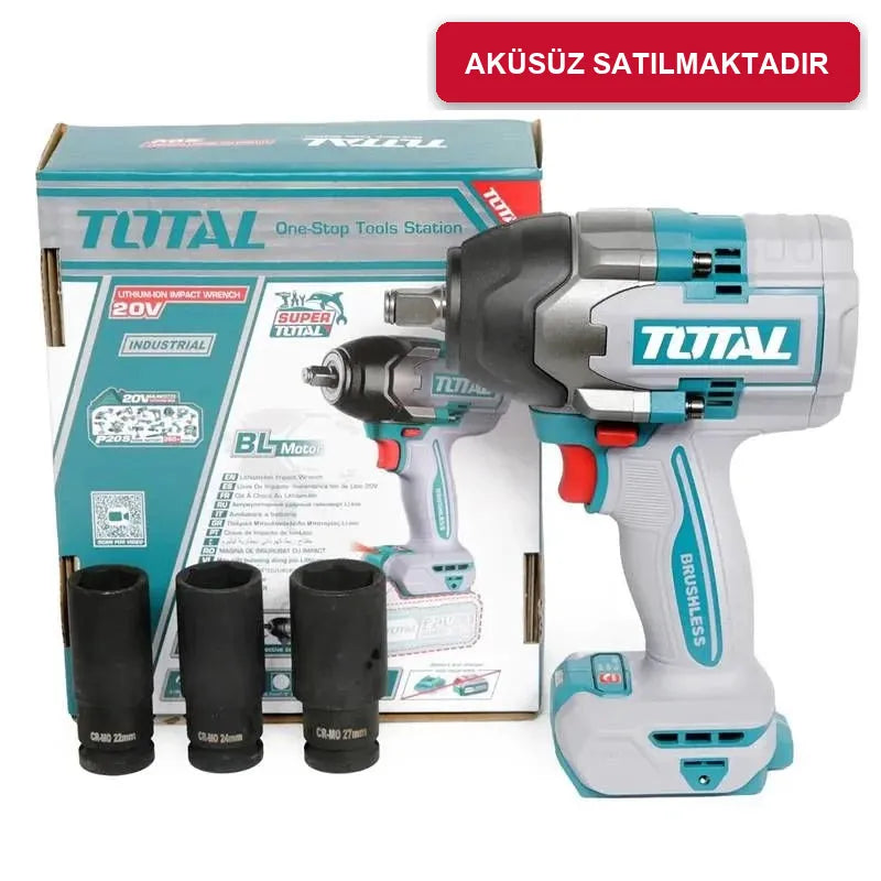 Total TIWLI20851 Solo Darbeli Akülü Somun Sıkma Sökme 1000 Nm