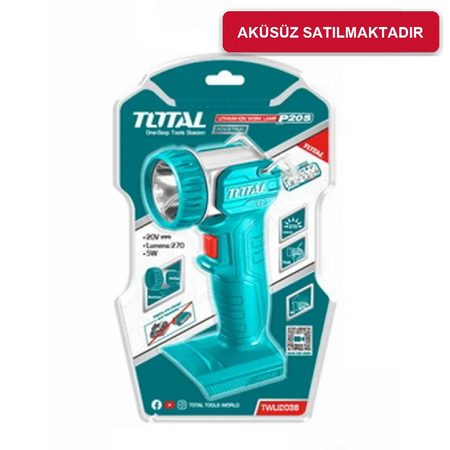 Total TWLI2038Solo Solo Akülü Çalışma Lambası TWLI2038 270 Lümen