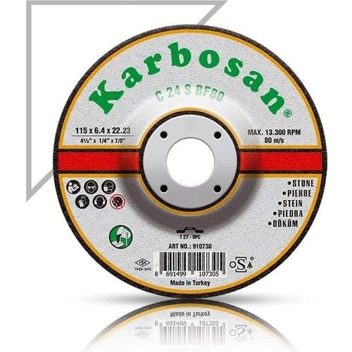Karbosan 910760 SC Bombeli Döküm Taşlama Diski 180x8.0x22.23mm