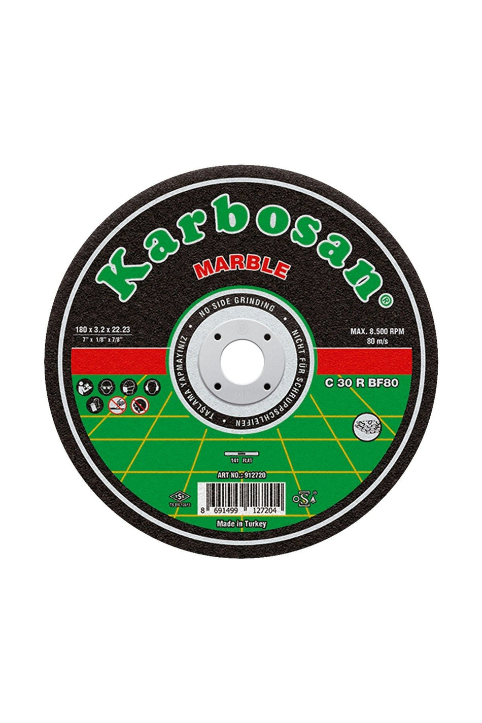 Karbosan 912760 SC Mermer Kesme Diski 180x3.2x22.23mm