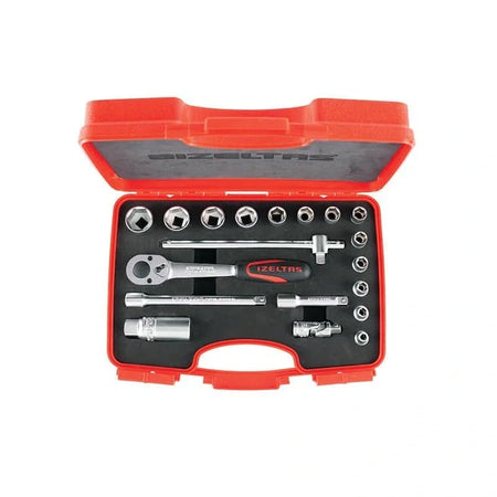 İzeltaş 19 Parça 3/8'' Altı Köşe Lokma Takımı, servis, bakım ve montaj uygulamalarında tercih edilebilecek bir el aletidir.