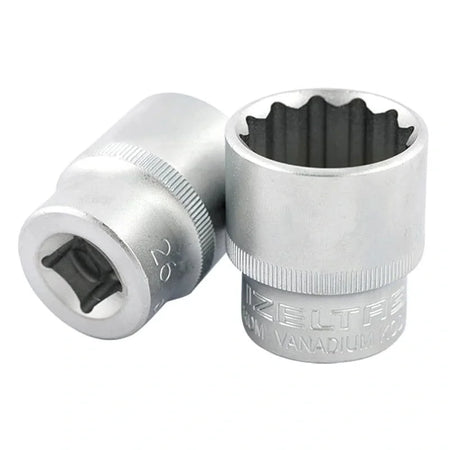 İzeltaş 1/2'' Oniki Köşe 14mm Lokma Anahtar, sıkma ve sökme işlemlerinde kontrollü kullanım sunar.