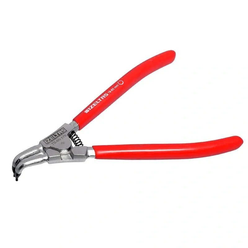 İzeltaş 275mm Yaylı Eğri Dış Segman Pense, kavrama, sıkma ve kesme işlemlerinde pratik kullanım sunar.