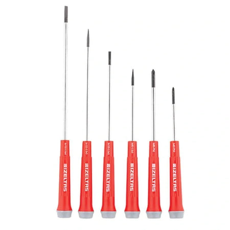 İzeltaş 6 Parça Klemens Elektronikçi Tip Tornavida Seti, vidalama ve montaj uygulamalarında kullanılmak üzere tasarlanmıştır.