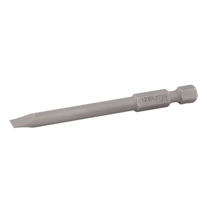 İzeltaş 0.8x5.5 50mm Düz Bits Uç, teknik işlerde kontrollü ve verimli kullanım için uygundur.