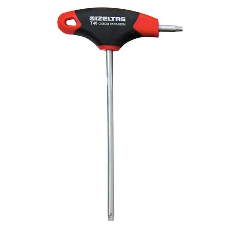 İzeltaş T 27 T Tipi Torx Allen Anahtar, sıkma ve sökme işlemlerinde kontrollü kullanım sunar.