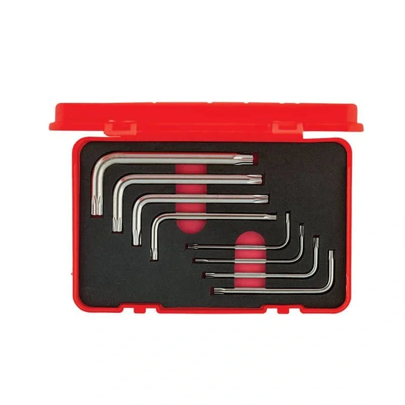 İzeltaş 8 Parça Torx Allen Anahtar Takımı, mekanik uygulamalarda pratik ve güvenilir kullanım için tasarlanmıştır.