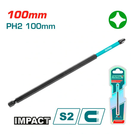 Darbeli bits uç Total TACIM71PH2100 PH2 100mm