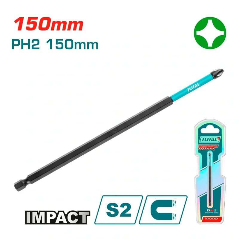 Darbeli bits uç Total TACIM71PZ250 PH2 150mm