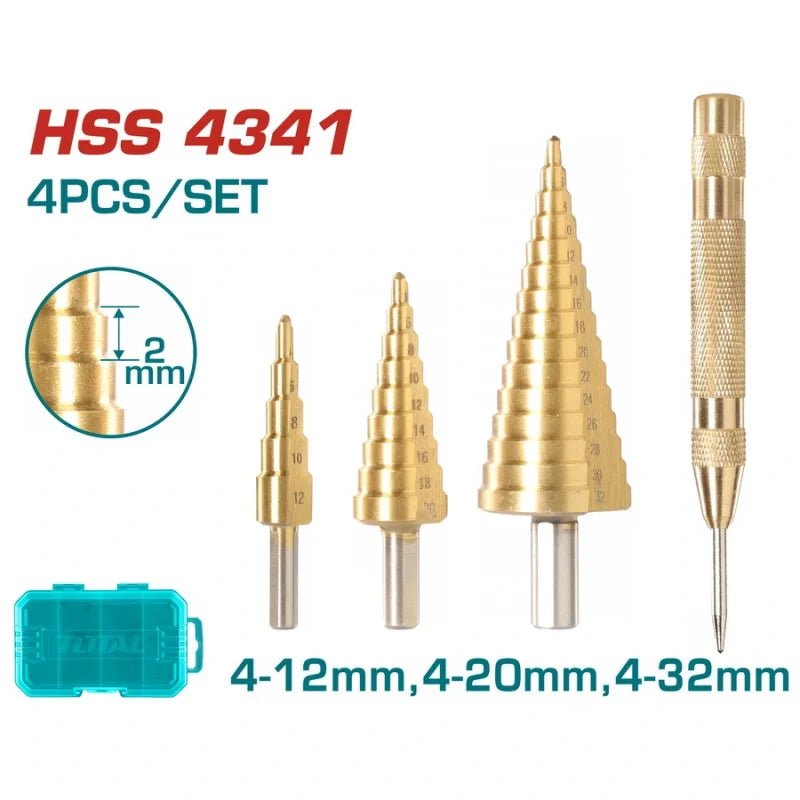 Kademeli matkap uç seti Total TACSD2041 HSS