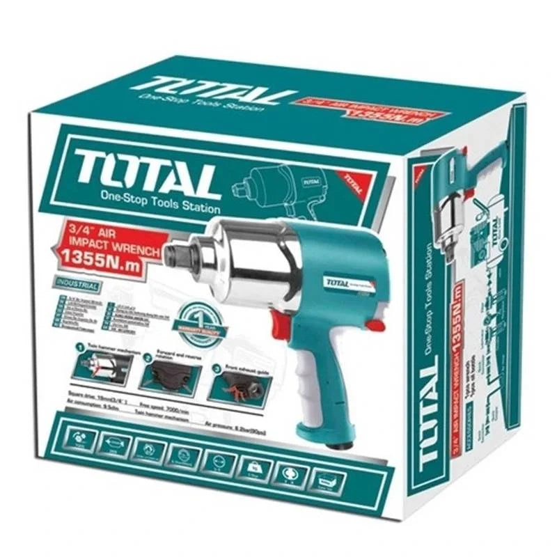 Havalı darbeli somun sıkma Total TAT40341 1355nm