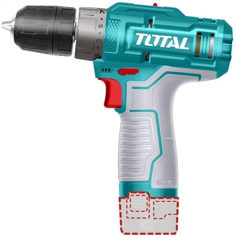 Çift akülü vidalama Total TDLI122028