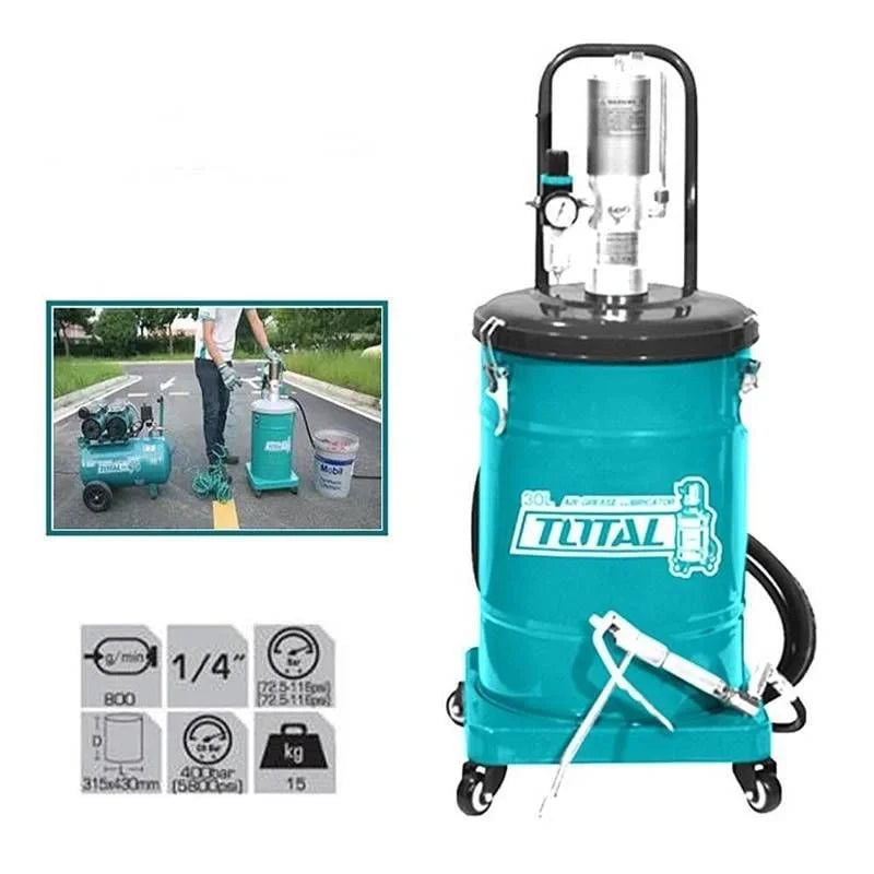 30Lt havalı gres pompası Total THT118302 50:1