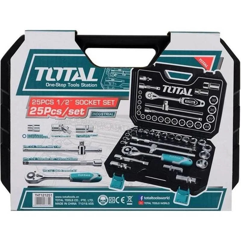 Total THT121251 25 Parça 1/2'' Lokma Takımı