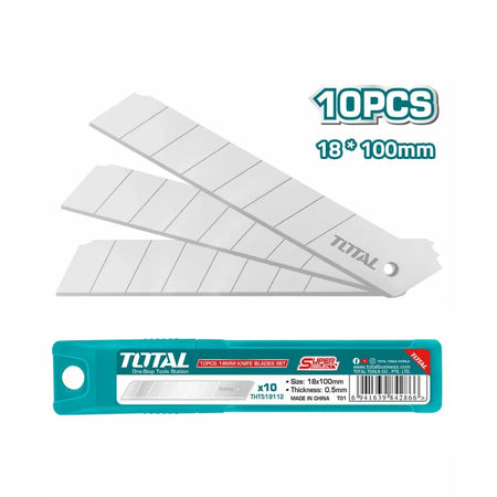 Büyük maket bıçağı ucu Total THT519112 10'lu set