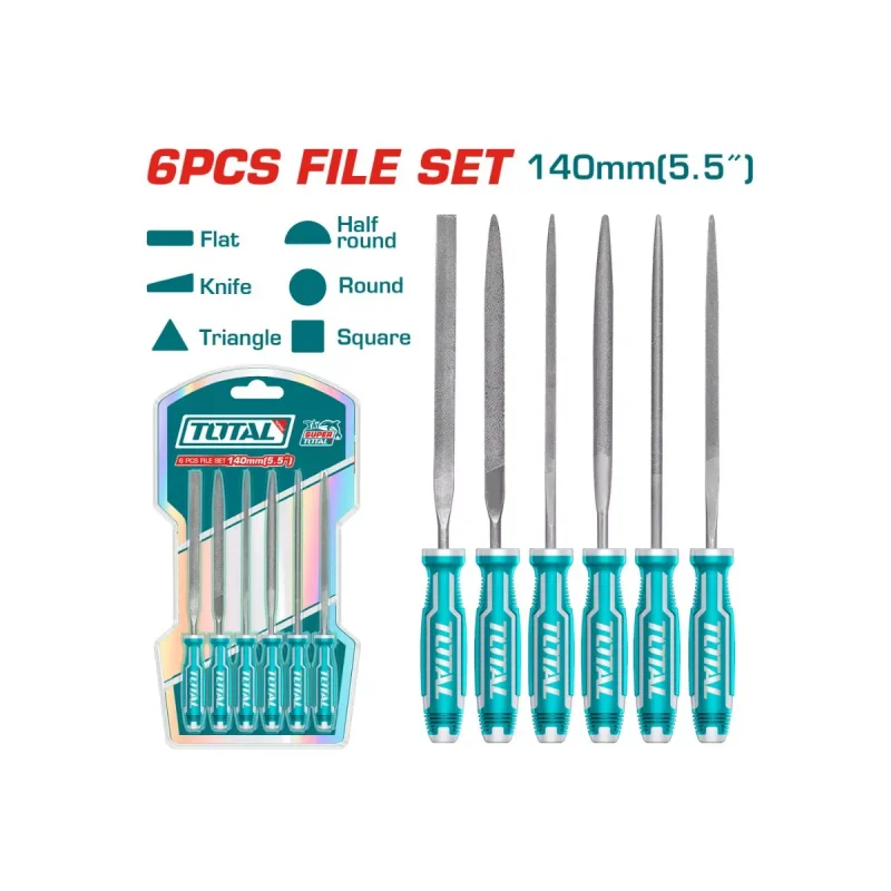 Total eğe seti THT91462 - 6 parça