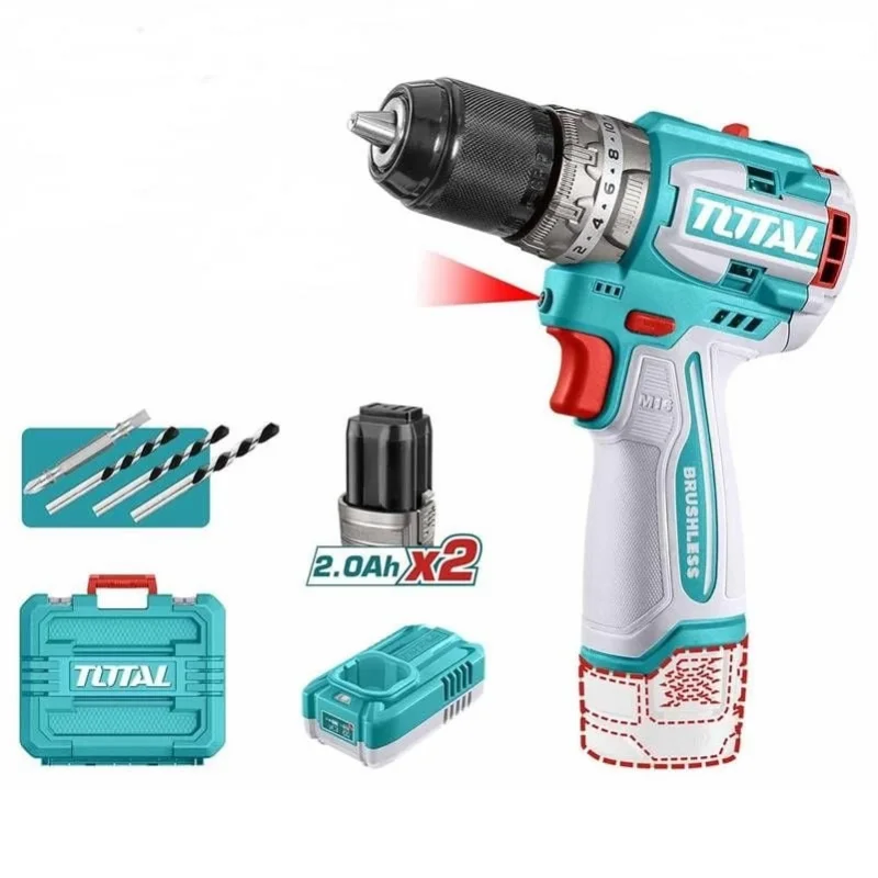 Total TIDLI16682 akülü darbeli kömürsüz matkap