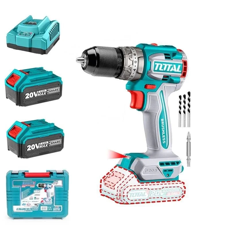 Total TIDLI206028 akülü darbeli kömürsüz matkap