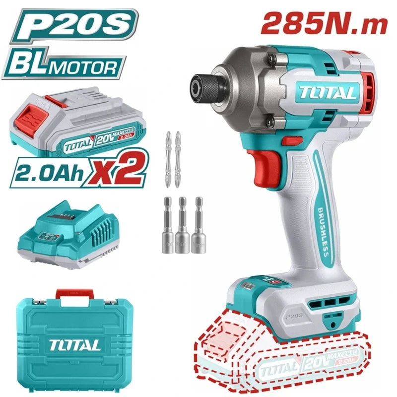 Akülü darbeli vidalama Total TIRLI2028E 285 Nm