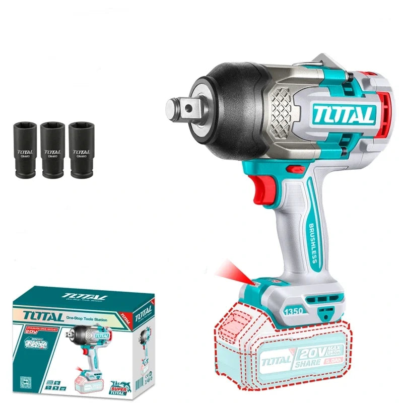 Akülü somun sökme Total TIWLI201751 1750 Nm