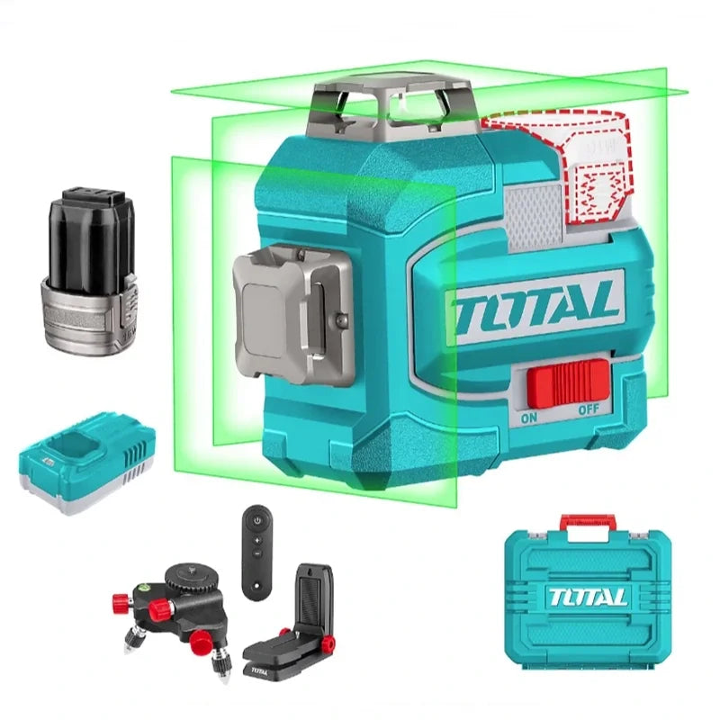 Total TLL301201E akülü yeşil lazer hizalama 16V