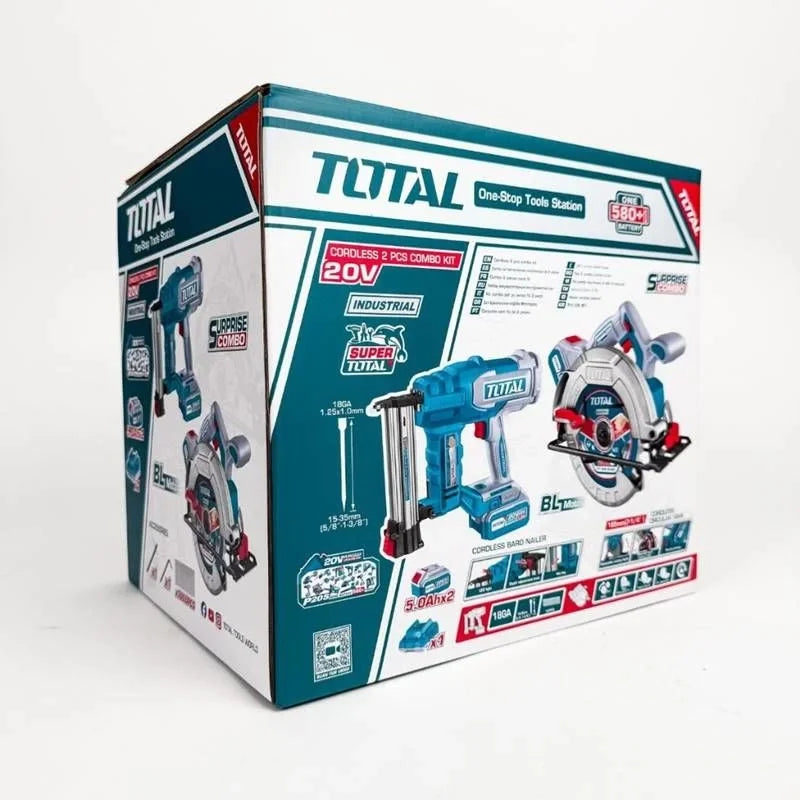Total TOSLI240866E Akülü Daire Testere Çivi Tabancası Seti