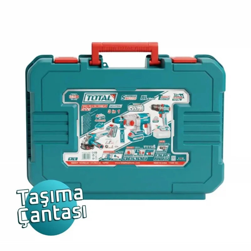 Total matkap set TOSLI241198E - kırıcı taşlama