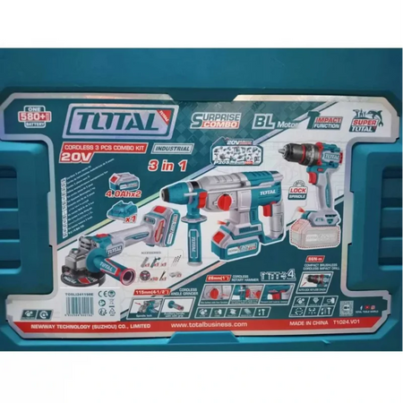 Total TOSLI241198E Akülü Kırıcı Delici Taşlama Matkap Seti OSLI241198E