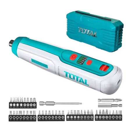 Uç setli akülü tornavida Total TSDLI04062