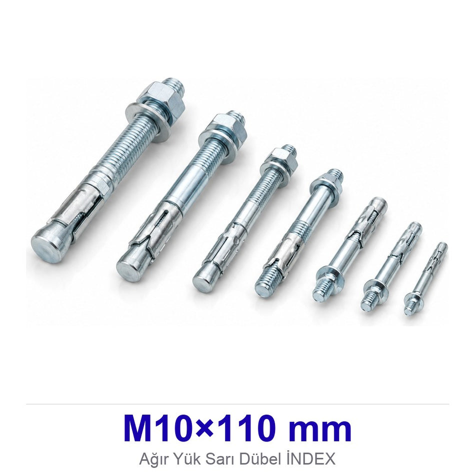 Ağır Yük Sarı Dübel M10×110 mm İNDEX