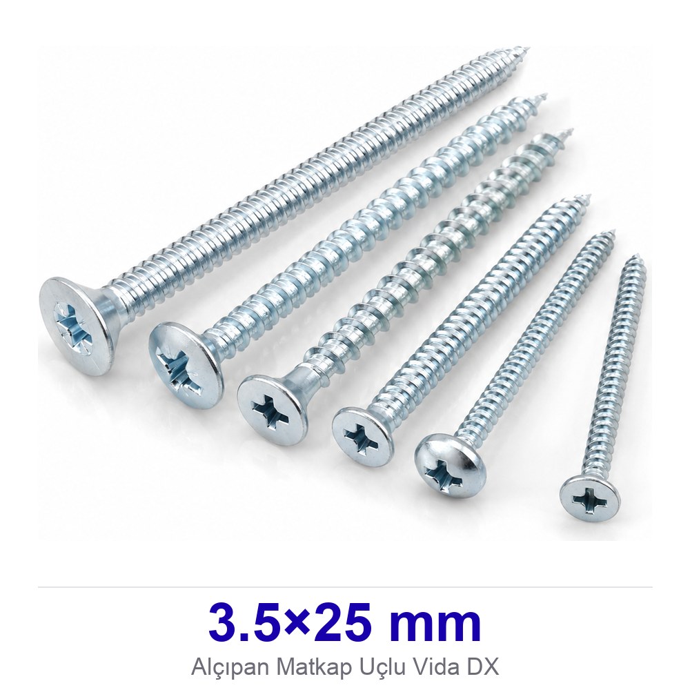 Alçıpan Matkap Uçlu Vida 3.5×25 mm DX