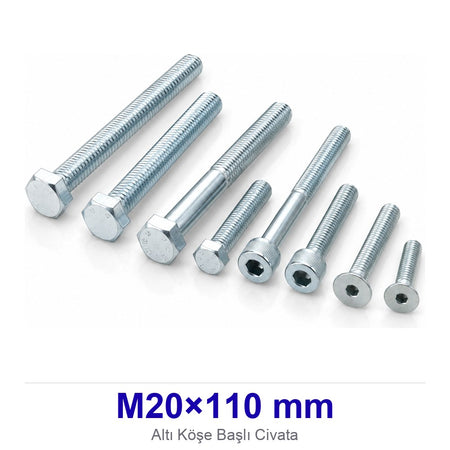 Altı Köşe Başlı Civata M20×110 mm