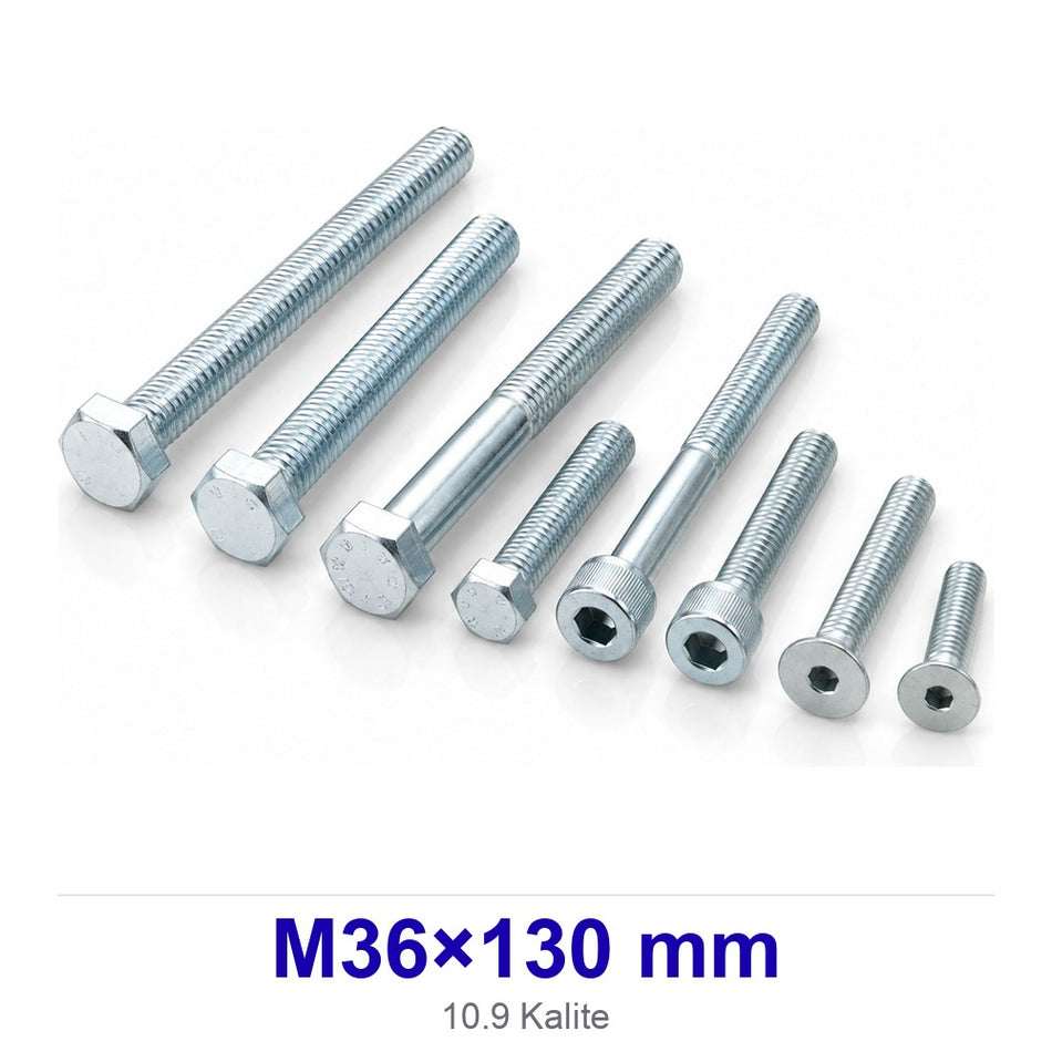 Altı Köşe Başlı Civata M36×130 mm 10.9 Kalite
