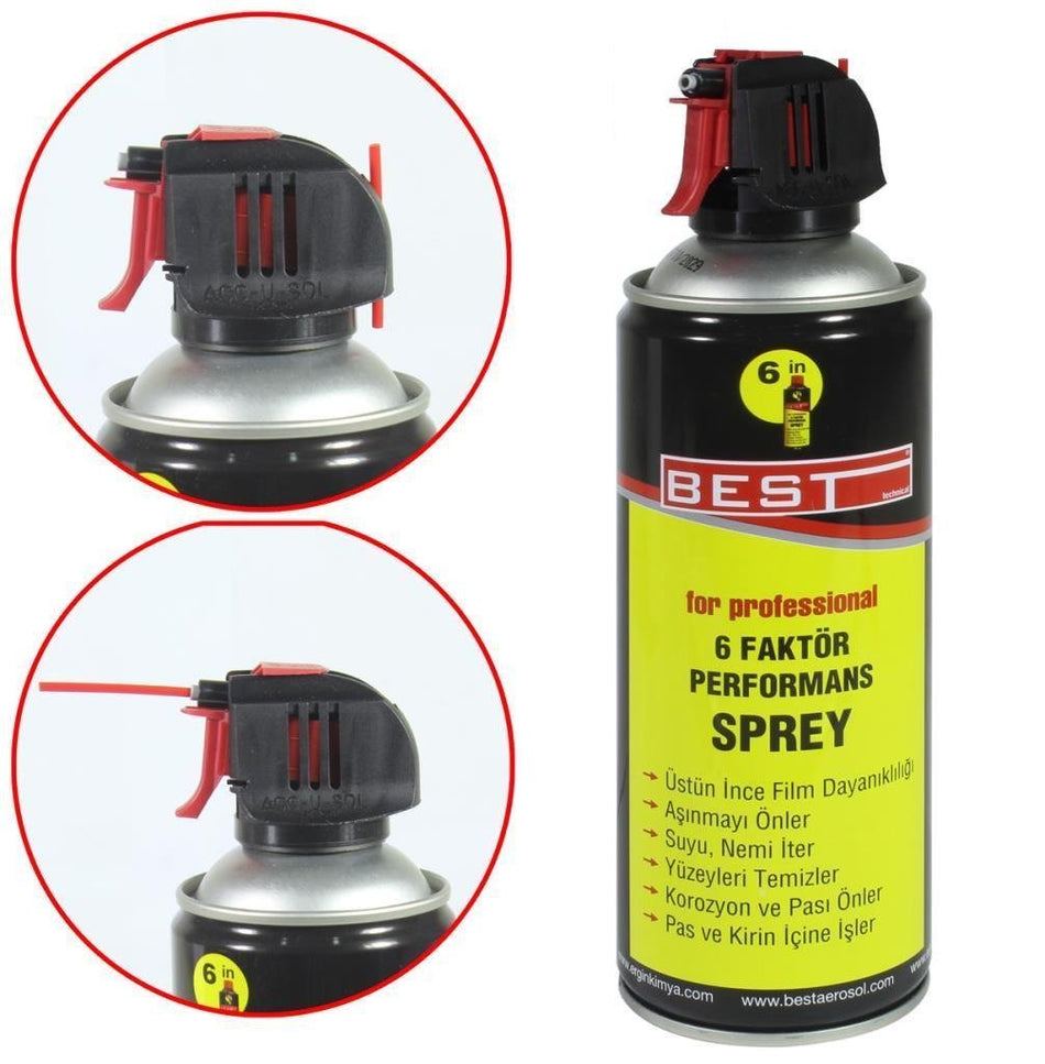 Best BESTLU400 6 Faktör Pas Sökücü Yağlayıcı Sprey 400 ml