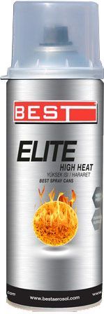 Best BESTYISB Elite Isıya Dayanıklı Akrilik Sprey Boya 600°C Siyah 400 ml
