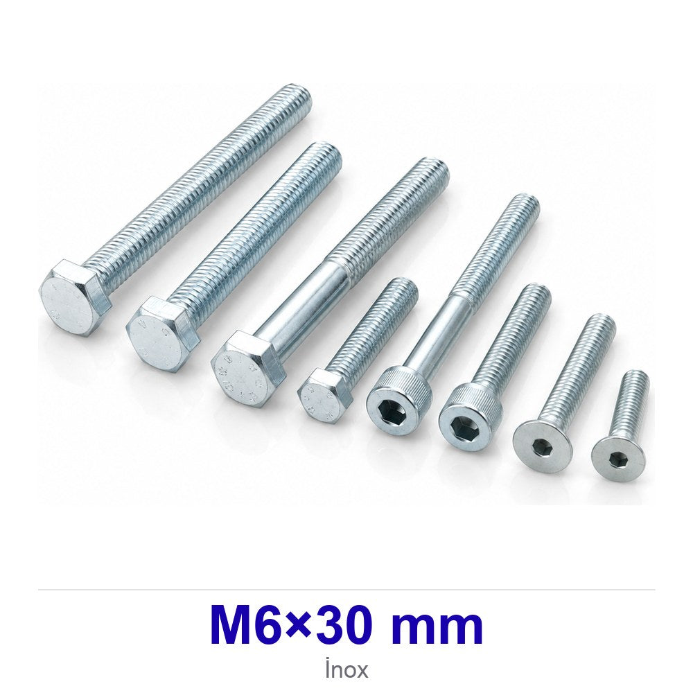 Bombe Başlı İmbus İnox Civata M6×30 mm ARNX