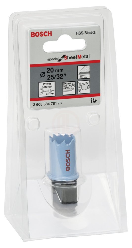 Bosch BOSCH2608584781 Special for Sheet Metal Delik Açma Testeresi (Panç) 20 mm
