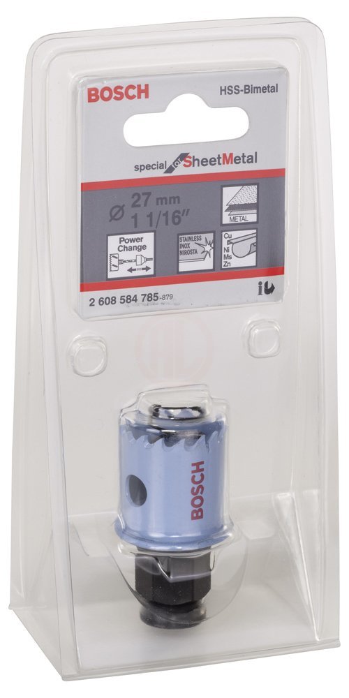 Bosch BOSCH2608584785 Special for Sheet Metal Delik Açma Testeresi (Panç) 27 mm
