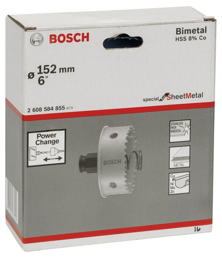 Bosch BOSCH2608584855 Special for Sheet Metal Delik Açma Testeresi (Panç) 152 mm