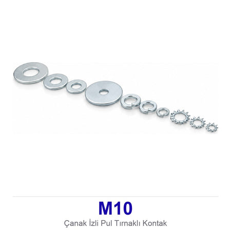 Çanak İzli Pul M10 Tırnaklı Kontak