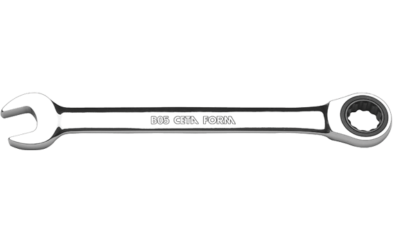 Ceta Form B05-11 C-Gear Cırcırlı Kombine Anahtar 11 mm (Düz)
