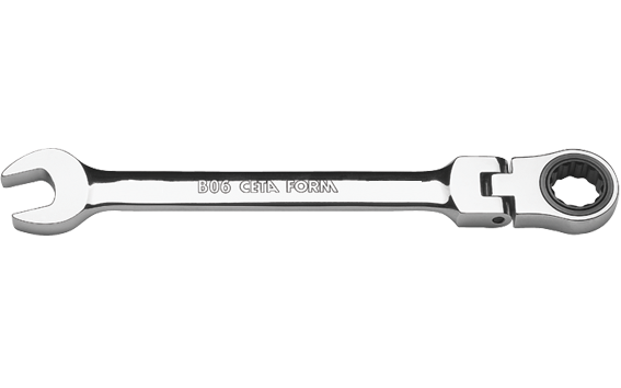 Ceta Form B06-15 C-Gear Cırcırlı Kombine Anahtar 15 mm (Mafsallı)