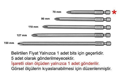 Ceta Form CB/702 Yıldız Bits Uç Ph2x70 mm